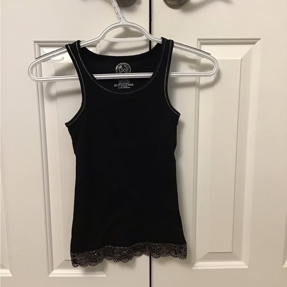 Black So Tank Top